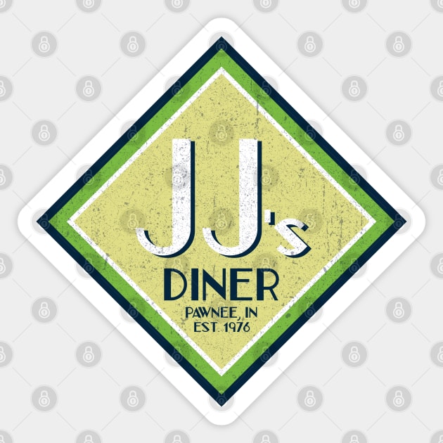 JJ's Diner - Parks and Recreation Sticker by huckblade